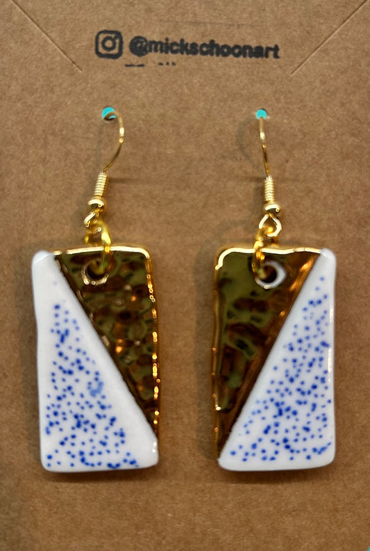 Porcelain earrings with (nickle free hooks)
